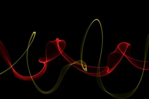 Abstract ribbonl waves Stock Illustration