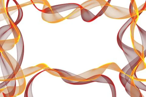 Abstract ribbons  frame Stock Illustration