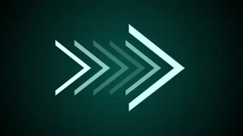 Abstract right pointing arrows in a row background creating a fast forward .. 库存影片 337085137
