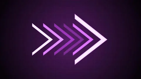 Abstract right pointing arrows in a row background creating a fast forward .. 库存影片 337085285