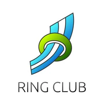 Abstract ring and band Stock Illustration