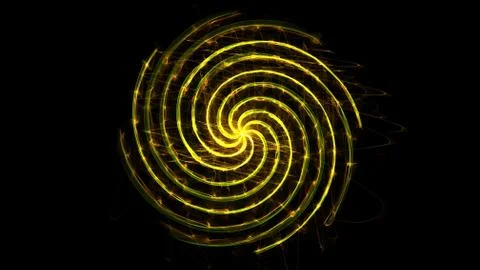 Abstract ring background with luminous backdrop. Stock Illustration