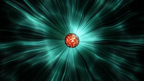 Abstract ring background with luminous swirling backdrop Stock Footage 171497653