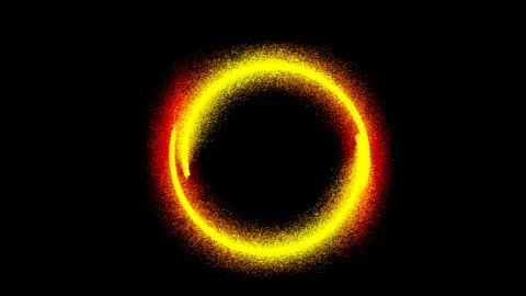 Abstract ring background with luminous swirling backdrop Stock Illustration