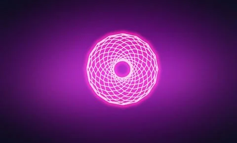 Abstract ring background with luminous swirling backdrop Stock Illustration