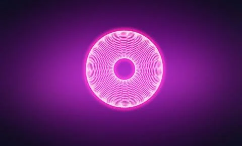 Abstract ring background with luminous swirling backdrop Stock Illustration