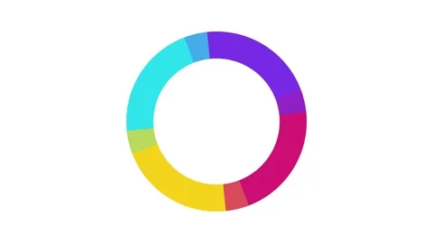 Abstract Ring Color Wave Graphic Rotating for Data Visualization Stock Footage 333672149