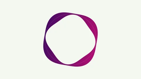 Abstract Ring Morphing Shape Motion Graphics Background Presentation Use Vidéo 333672169