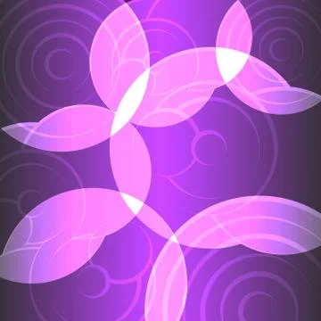 Abstract ring on purple background Stock Illustration