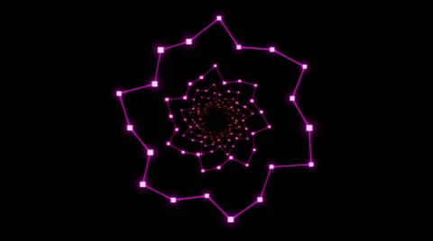 Abstract Ring Travel Animation - Loop Rainbow Video stock 45957574