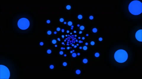 Abstract Ring Travel Animation - Loop Blue Stock Footage 45966997