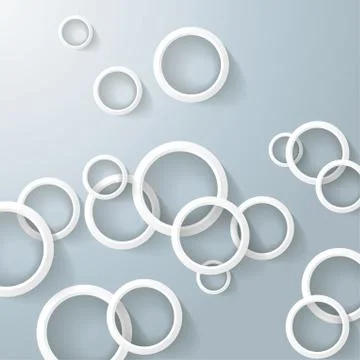 Abstract rings bubbles Stock Illustration