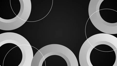 Abstract rings circles modern geometric design for wallpaper banner or post.. Stock Footage 337876522
