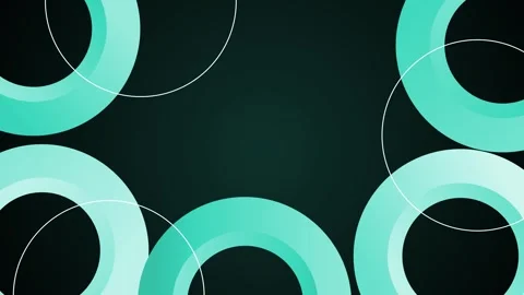 Abstract rings circles modern geometric design for wallpaper banner or post.. Stock Footage 337876565