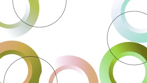 Abstract rings circles modern geometric design for wallpaper banner or post.. Stock Footage 337876603