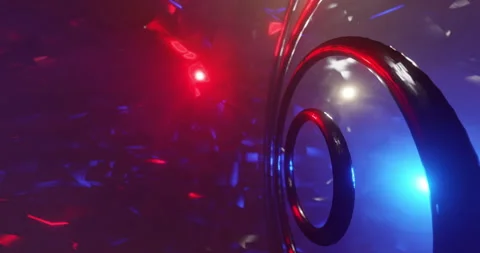 Abstract Rings Rotation Loop Stock Footage 279916931