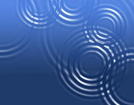 Abstract rings on a water Stock Illustration