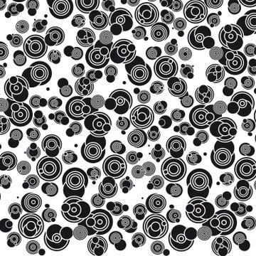 Abstract rings on white background Stock Illustration