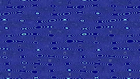 Abstract ripple blue pattern background; modern digital geometric circle se.. Stock Footage 342092468