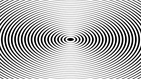 Abstract ripple circles background pattern black white wave lines motion gr.. Stock Footage 343631138