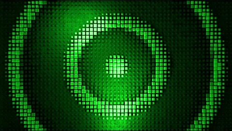 Abstract ripple loop green 스톡 동영상 201099823