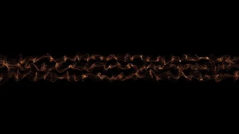 Abstract ripple pattern with flowing lines and yellow waves. Leaf veins textu Illustrazione stock