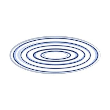 Abstract ripple rings creating concentric oval shape background Stock Illustration