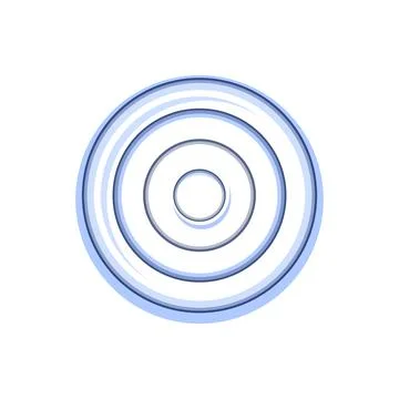 Abstract ripple rings expanding with subtle shadows イラスト素材