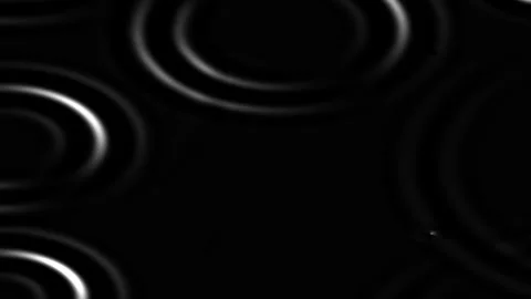 Abstract Ripples on Dark Surface Hypnotic Concentric Circles Expanding in a  Stock Footage 339315313