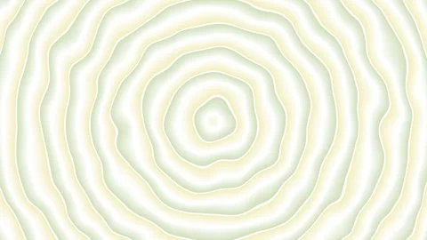 Abstract Rippling Circles Background Loop - Hypnotic White and Green Waves. Stock Footage 319455456