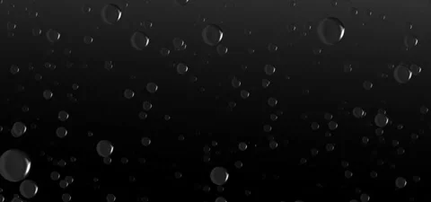 Abstract Rising Bubbles 3D Animation on black background. Video stock 334660376