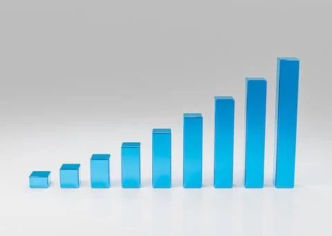 Abstract rising column graph representing investment profit and corporate s.. Stock-Illustration