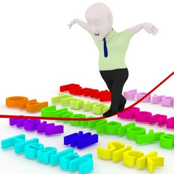 Abstract risk. Illustrazione stock