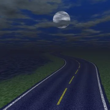 Abstract road landscape generated background Stock Illustration