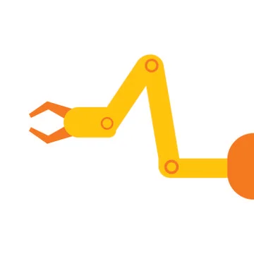 Abstract robot hand Stock Illustration