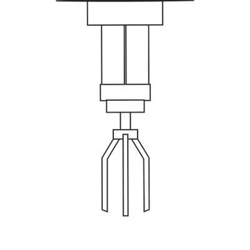 Abstract robot hand Stock Illustration