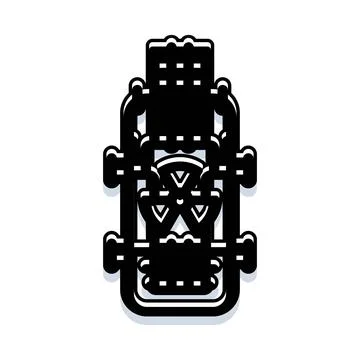 Abstract robot head future technology concept illustration Stock Illustration
