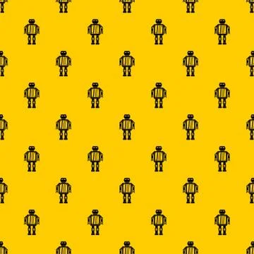 Abstract robot pattern Stock Illustration