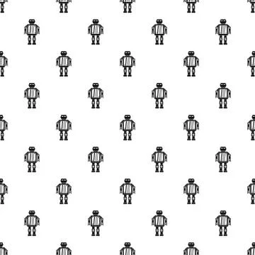 Abstract robot pattern vector 스톡 일러스트