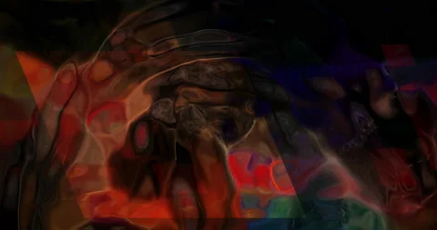 Abstract rock-like formation window effect Video stock 229420603