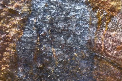 Abstract Rock Texture with Ice and Water Streaks in Winter Stock Photos