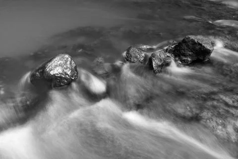 Abstract of Rocks in stream Stock Photos