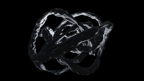 Abstract rocky alien form spinning. Sci-fi seamless background Stock-Footage 79611847