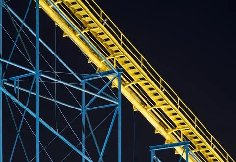 Abstract of roller coaster Stock Photos