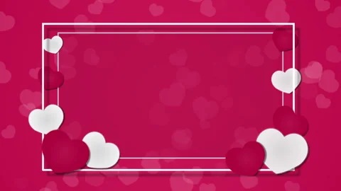 Abstract romantic background with hearts for Valentine's Day and Wedding Day Stock Footage 88121479