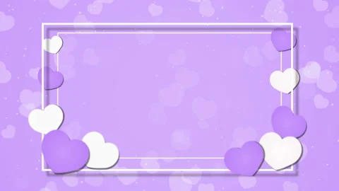Abstract romantic background with hearts for Valentine's Day and Wedding Day Stock Footage 88121798