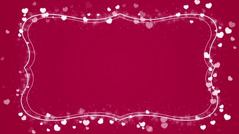 Abstract romantic background with hearts for Valentine's Day and Wedding Day Stock Footage 89154582