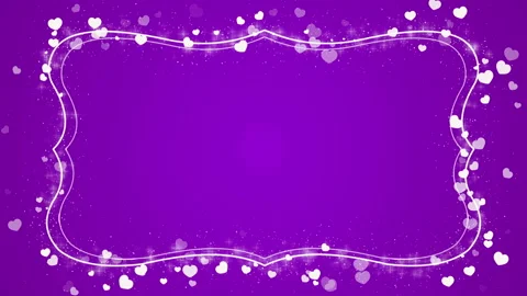 Abstract romantic background with hearts for Valentine's Day and Wedding Day Stock Footage 89154999