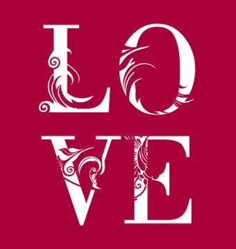 Abstract romantic card. Vector image Stock Illustration