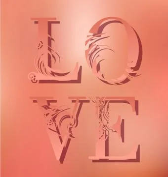 Abstract romantic card. Vector image Stock Illustration